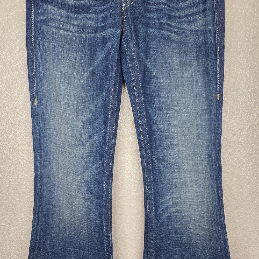 True Religion 2000s Y2k Flared Bell Bottom Women's Denim Jeans Size 28 30427 - Picture 3 of 16